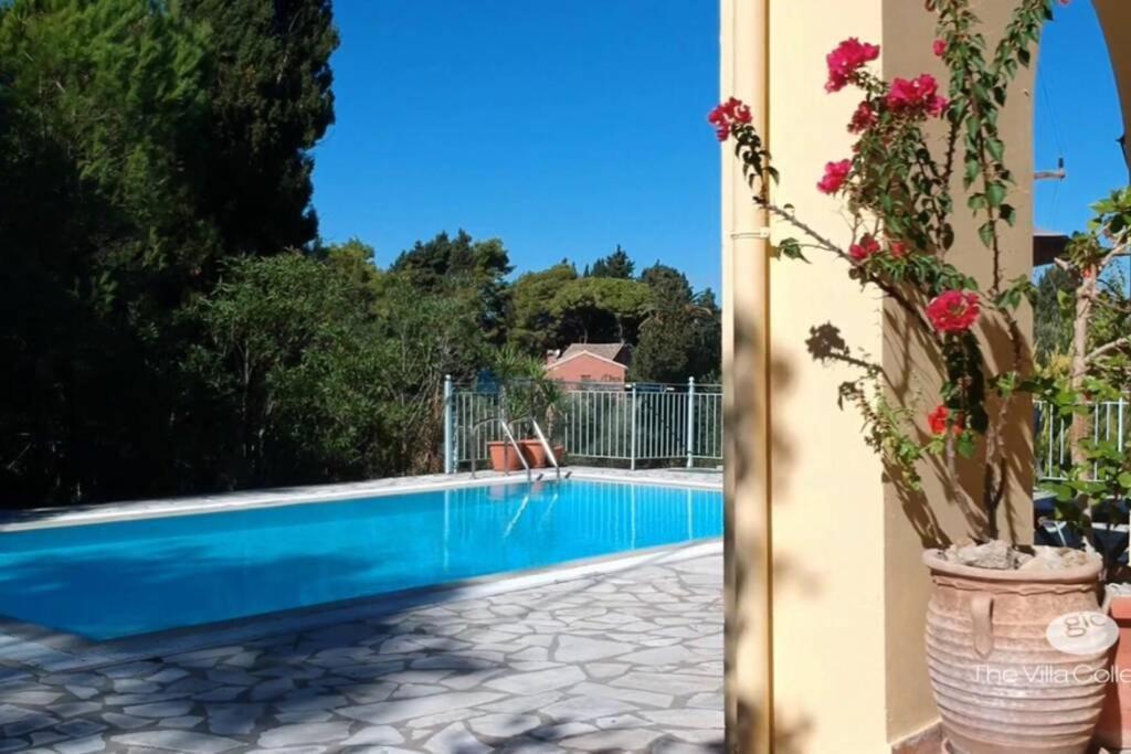 Gastouri Villa Pascalia With Heated Pool In October And Views Achilleion Екстер'єр фото